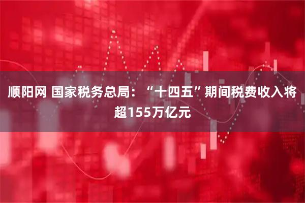 顺阳网 国家税务总局：“十四五”期间税费收入将超155万亿元