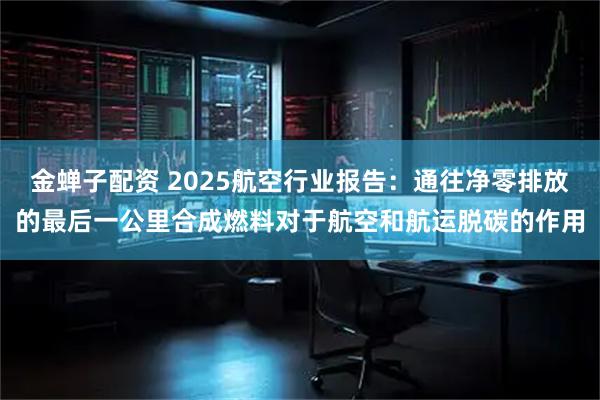 金蝉子配资 2025航空行业报告：通往净零排放的最后一公里合成燃料对于航空和航运脱碳的作用