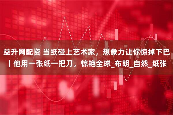 益升网配资 当纸碰上艺术家，想象力让你惊掉下巴｜他用一张纸一把刀，惊艳全球_布朗_自然_纸张